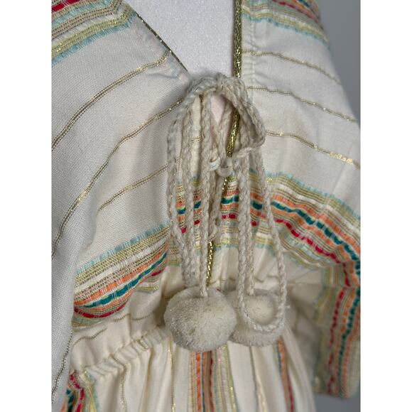 America and Beyond Cream Aztec Stripe Maxi Dress Size Small - Picture 12 of 12